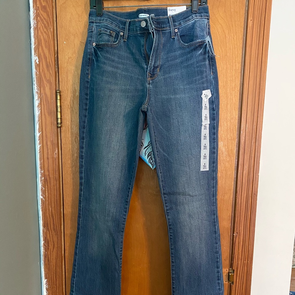 NWT size 8 tall curvy boot cut old navy jeans